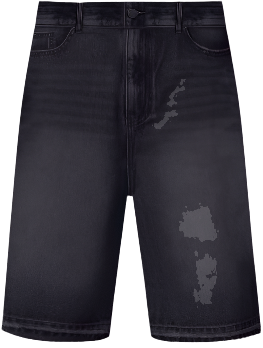 Frayed Denim Shorts