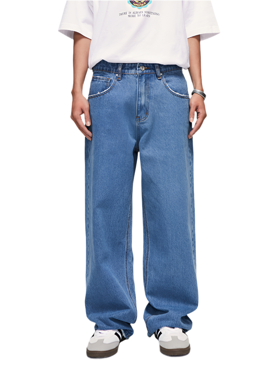 Washed Wide Leg Jeans