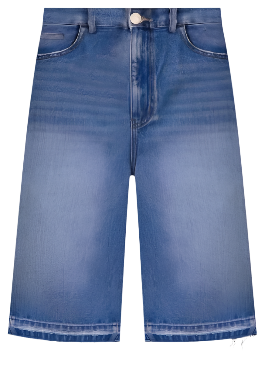 Frayed Denim Shorts