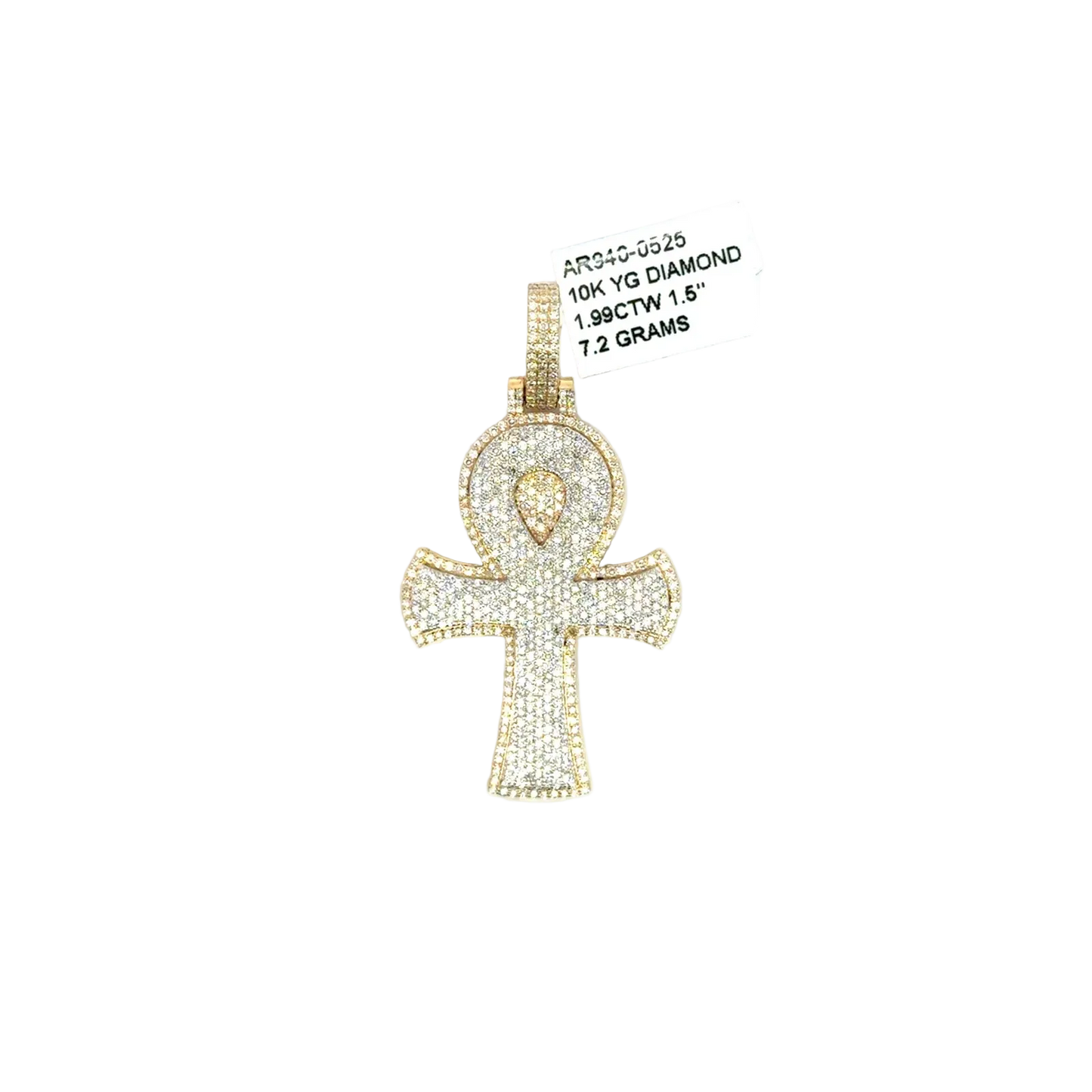 Two Tone Diamond Ankh