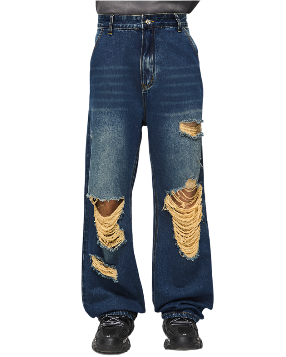 Distressed Baggy Jeans