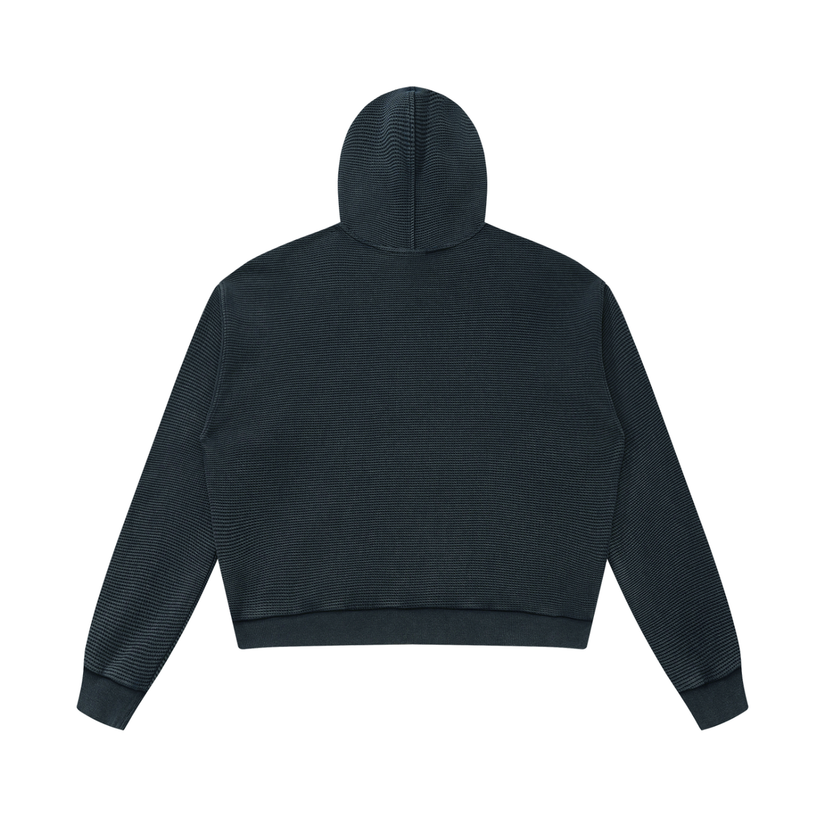 OV Mineral Wash Boxy Waffle Hoodie