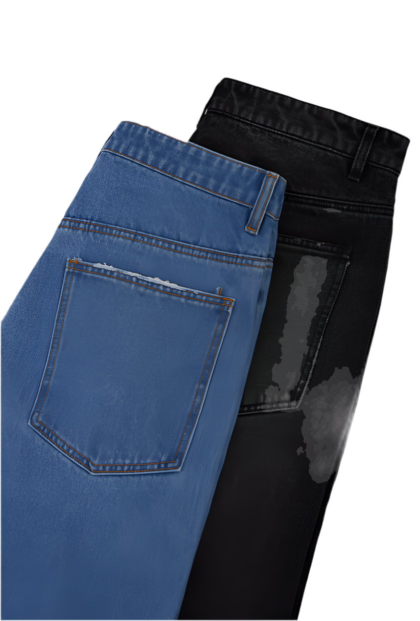 Washed Wide Leg Jeans