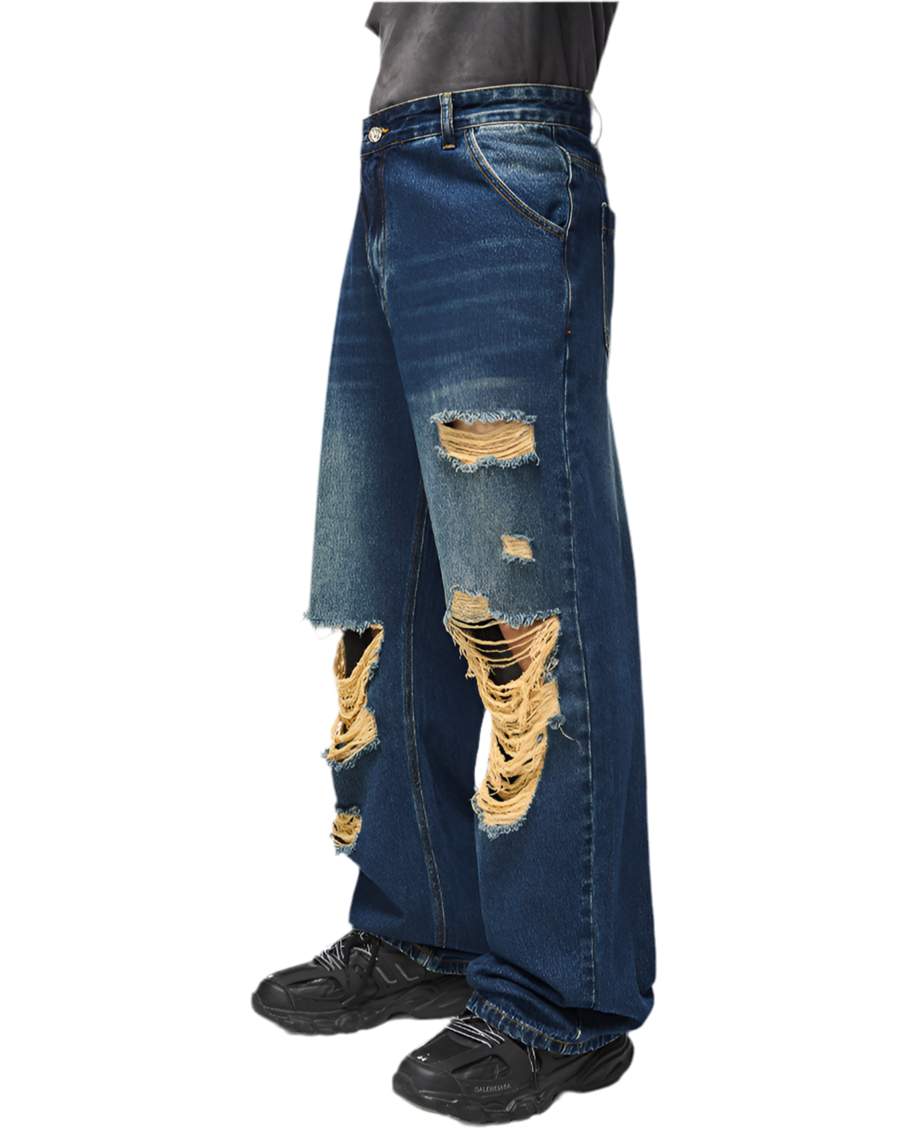 Distressed Baggy Jeans