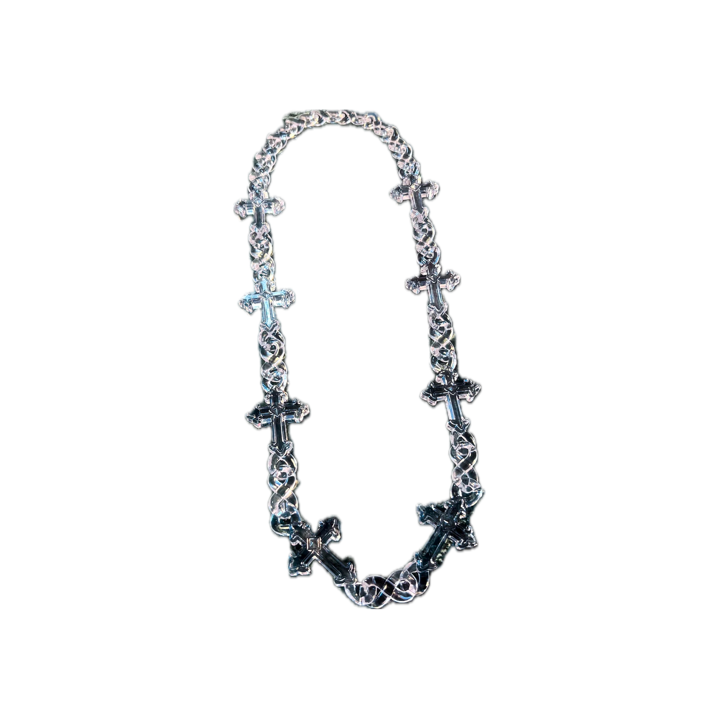 Clear Cross Infinity Link Necklace (LIMITED)