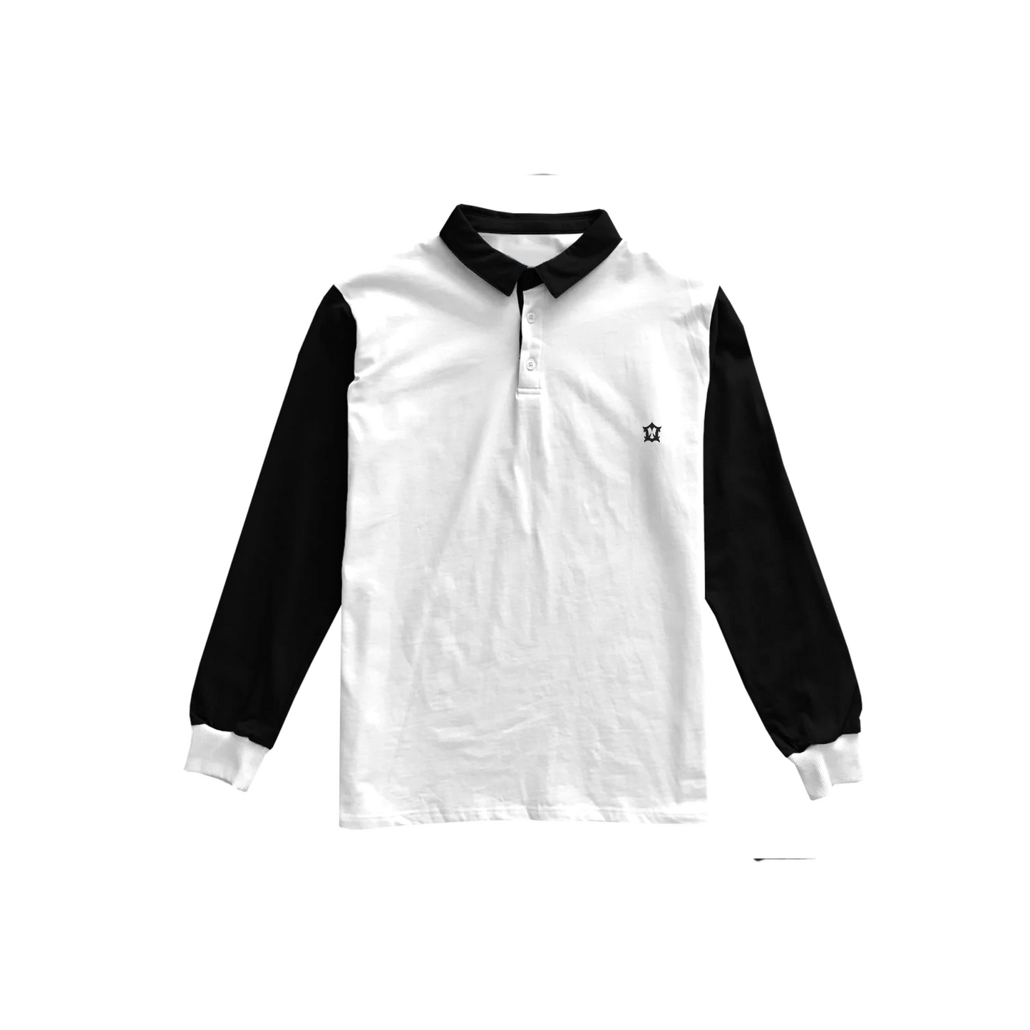OS Color Block Long Sleeve Polo