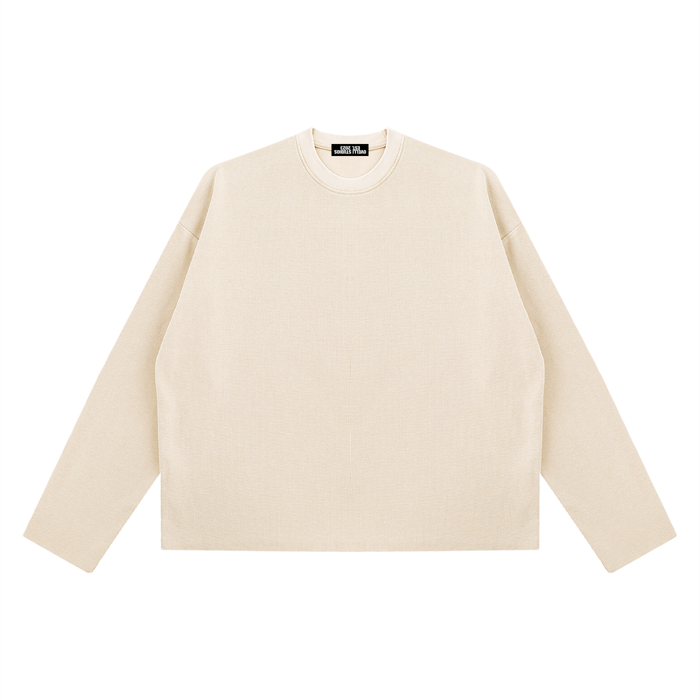 Ovelli Vintage Wash Boxy  Waffle Raw Edge T-Shirt