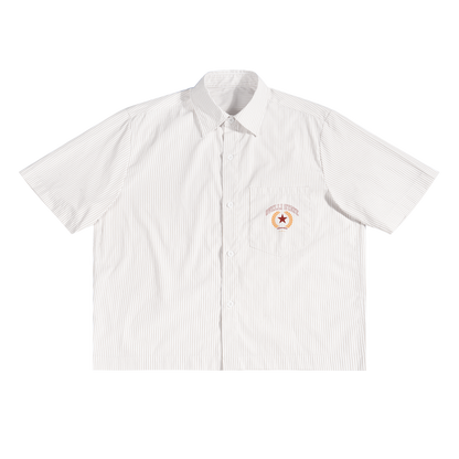 Oversized Vertical Stripe Boxy Shirt