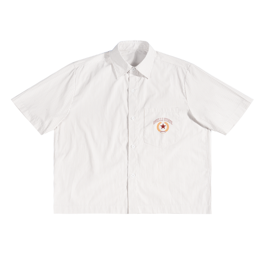 Oversized Vertical Stripe Boxy Shirt