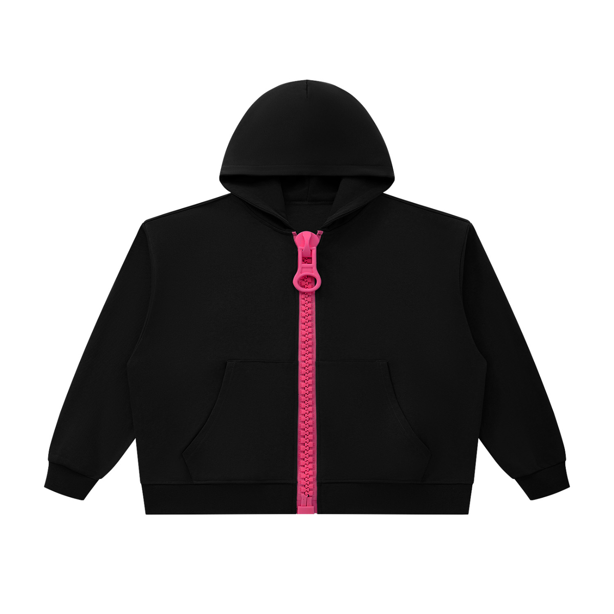 OV Oversized Chunky-Zip Boxy Hoodie