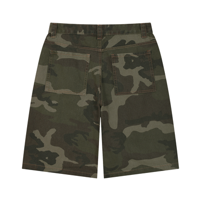 OV Wide Leg Camo Shorts