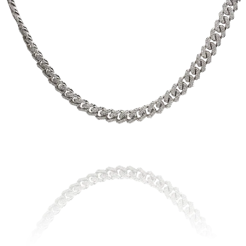 10K Gold Diamond Cuban Chain