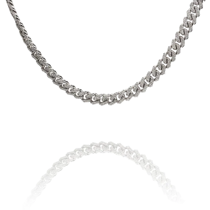 10K Gold Diamond Cuban Chain