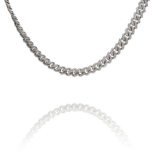 10K Gold Diamond Cuban Chain