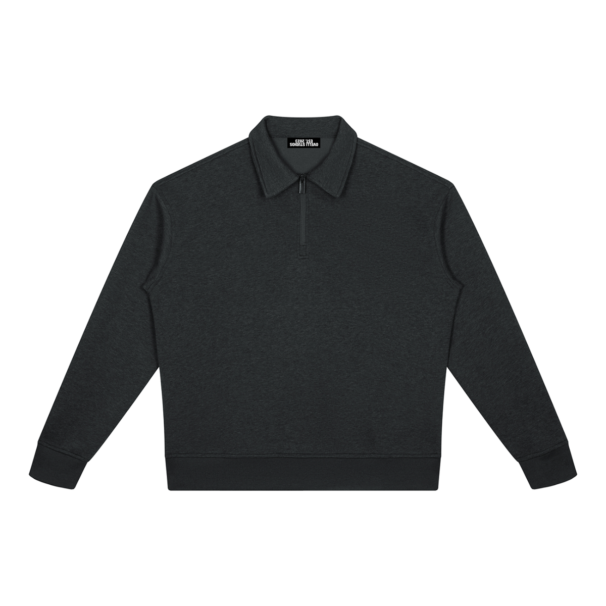 OV Boxy Quarter-Zip Sweatshirt