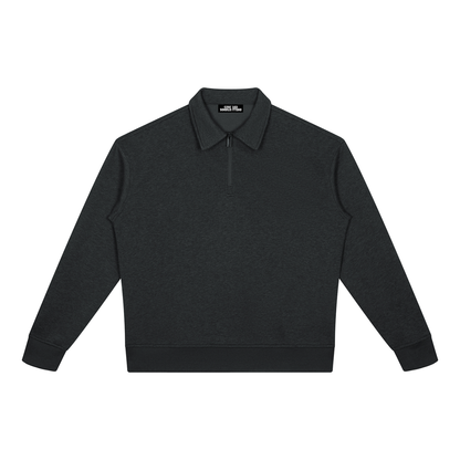 OV Boxy Quarter-Zip Sweatshirt
