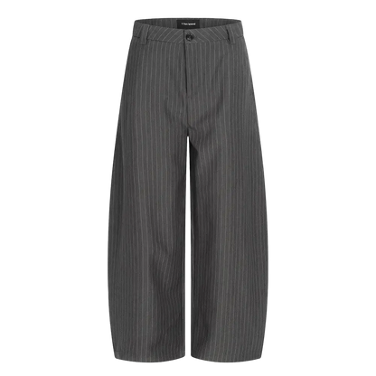 Striped Wide-Leg Trousers