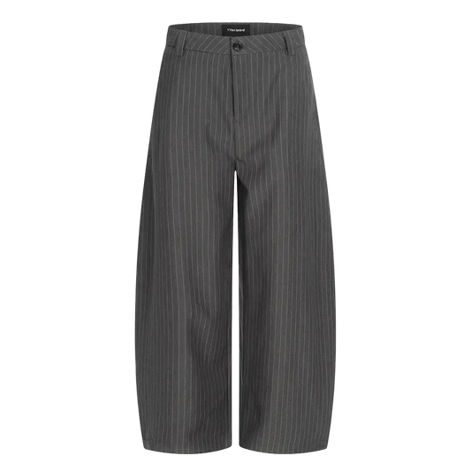 Striped Wide-Leg Trousers