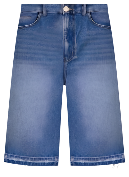 Frayed Denim Shorts