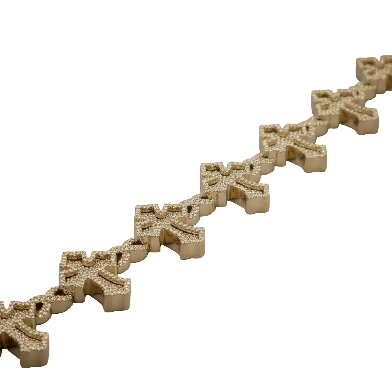 Infinity Link Diamond Cross Bracelet