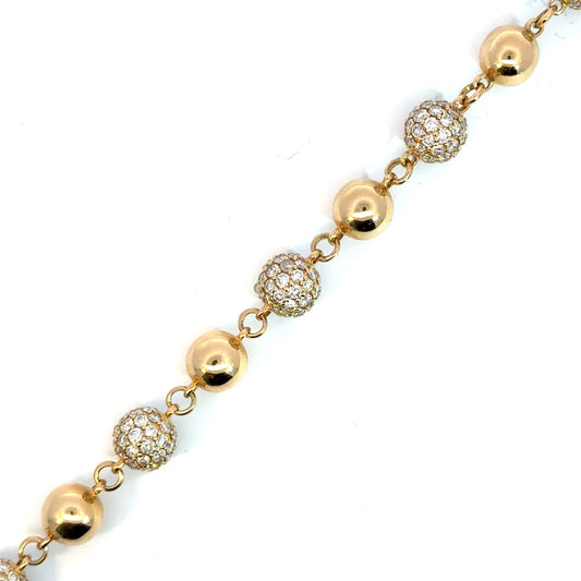 OV Diamond Bead Bracelet