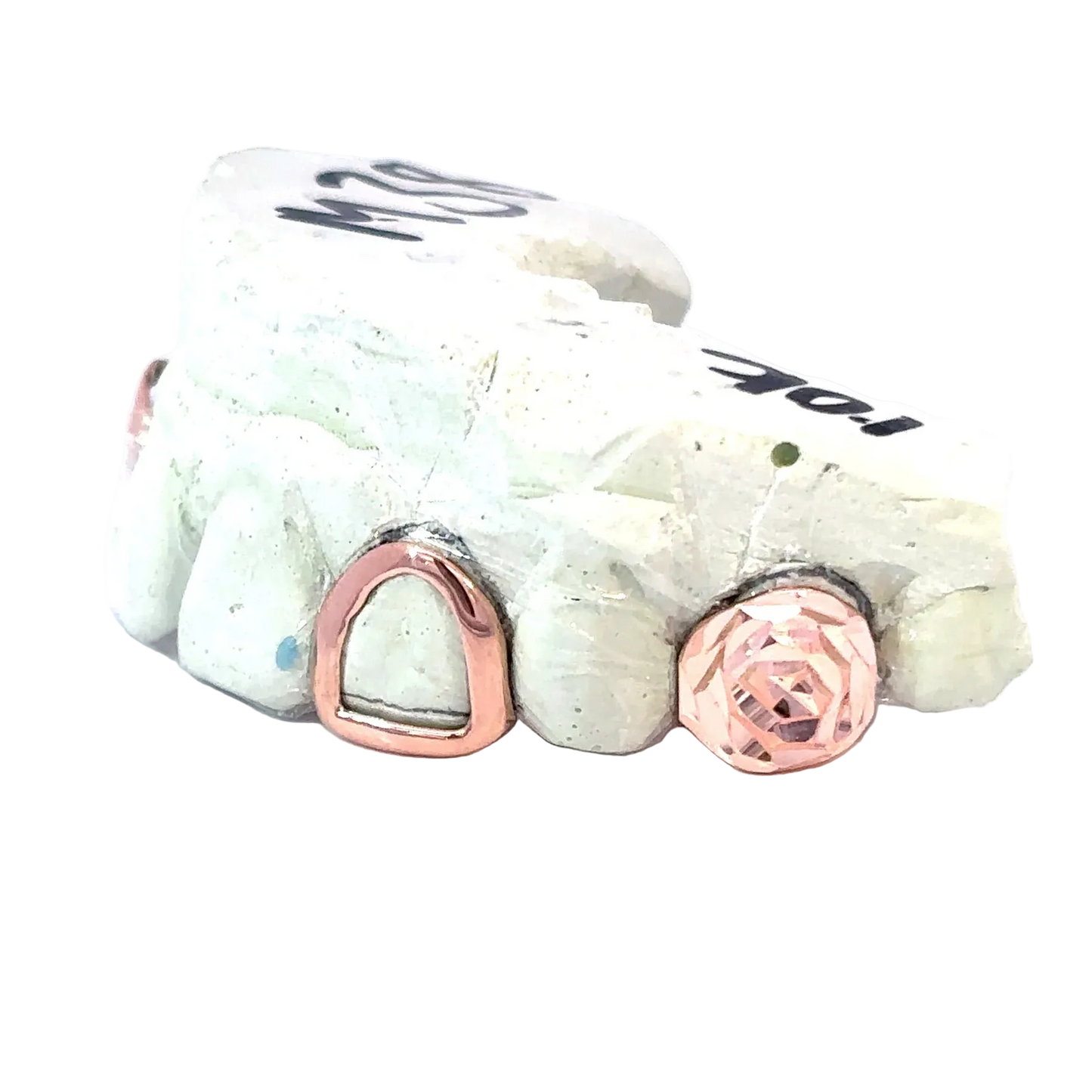Open Face W/ Rose-cut Cap Grillz