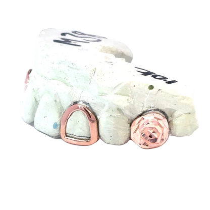 Open Face W/ Rose-cut Cap Grillz