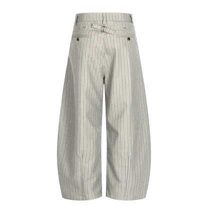 Striped Wide-Leg Trousers