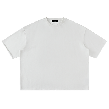 Washed Rolled Hem Half Sleeve T-Shirt