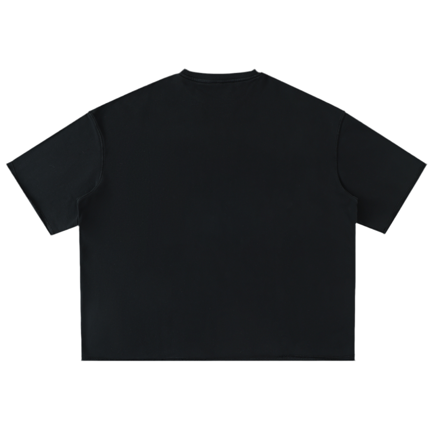 Washed Rolled Hem Half Sleeve T-Shirt