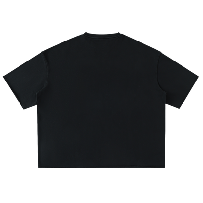 Washed Rolled Hem Half Sleeve T-Shirt