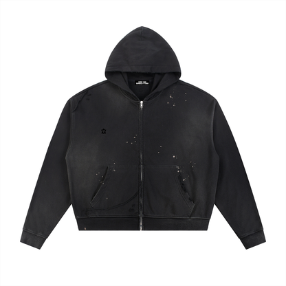 Ovelli Distressed Zip-up