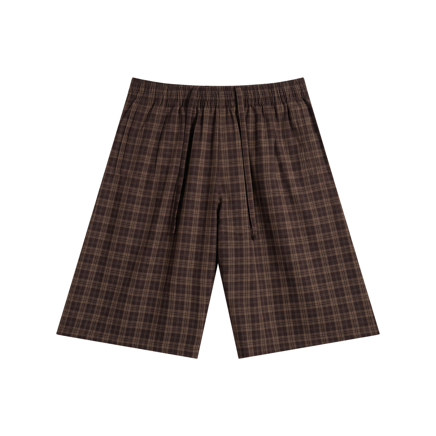 OV Plaid Wide Leg Shorts
