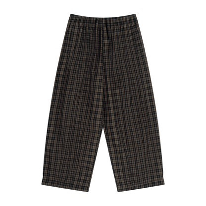 OV Plaid Wide Leg Pants