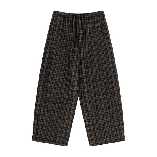 OV Plaid Wide Leg Pants