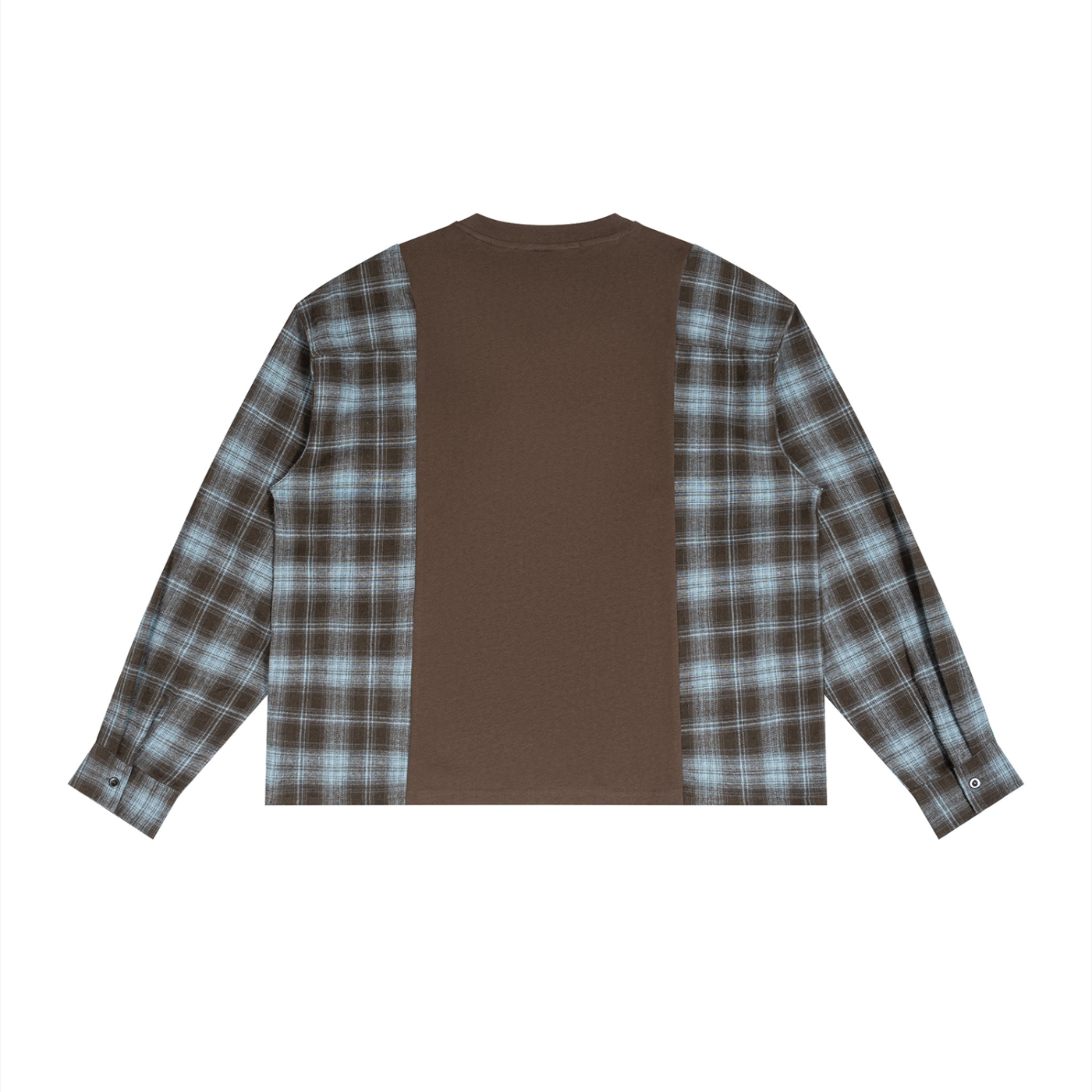 OV Plaid Panel Long Sleeve T-Shirt