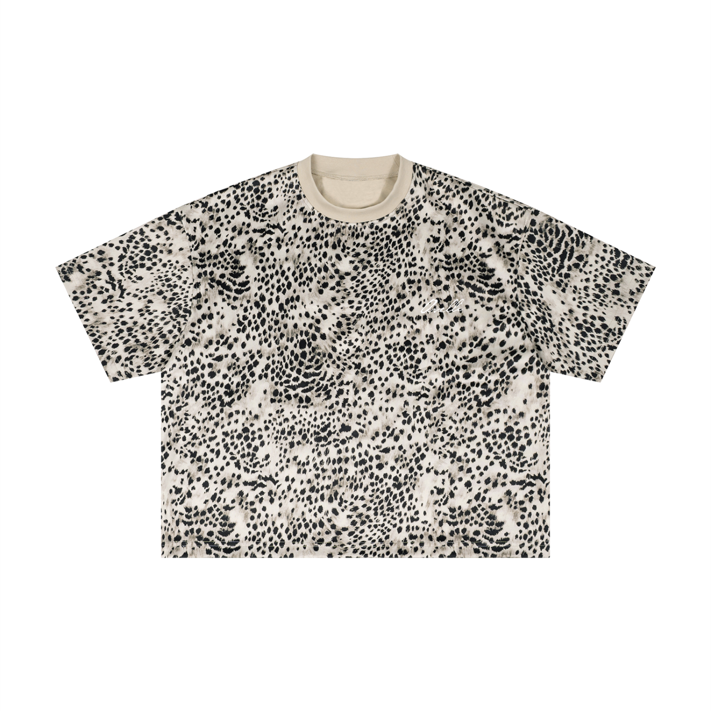 Leopard Print Boxy T-Shirt