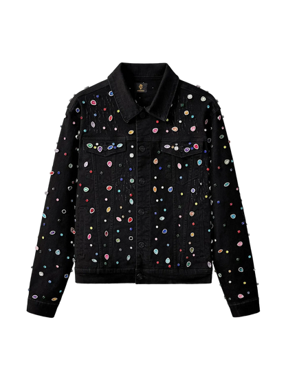 Rhinestone Covered Denim Jacket