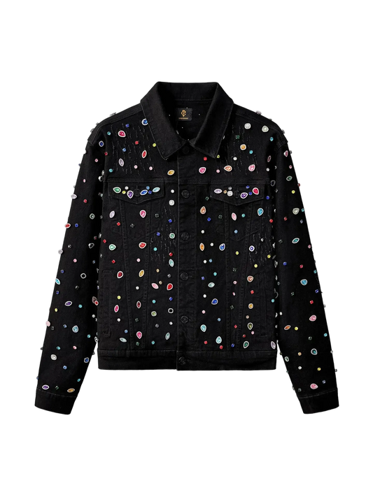 Rhinestone Covered Denim Jacket