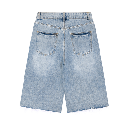 OV Distressed Denim Shorts