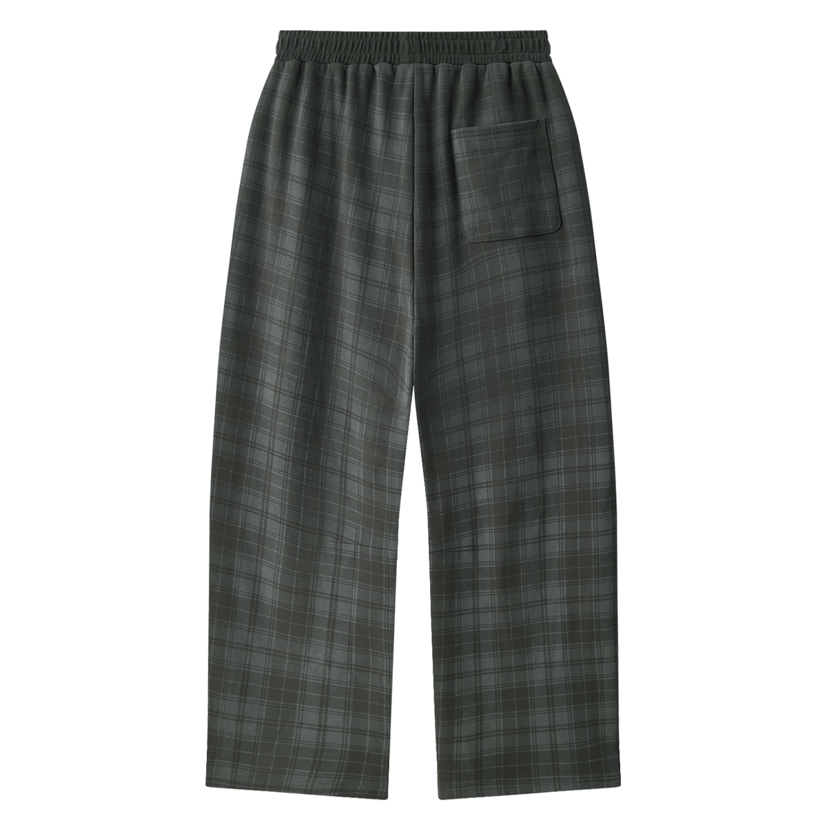 OV Plaid Straight Leg Pants