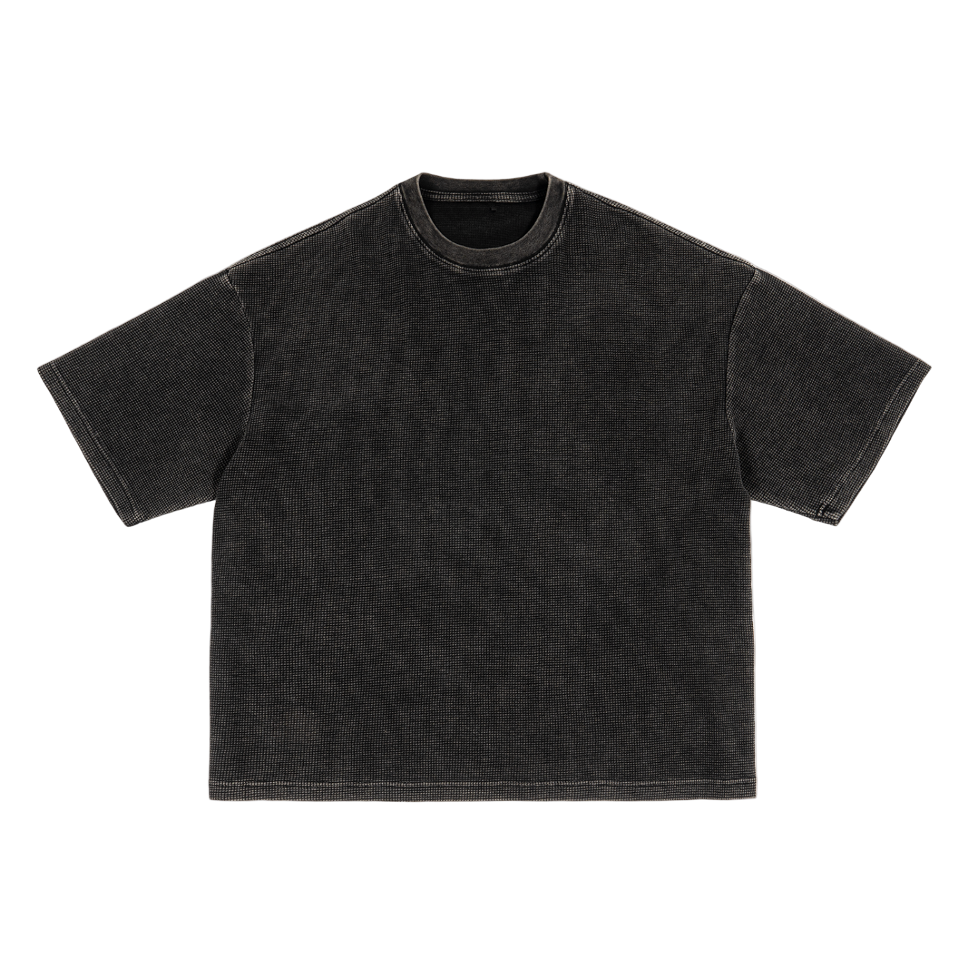 Textured Waffle Washed Boxy T-Shirt