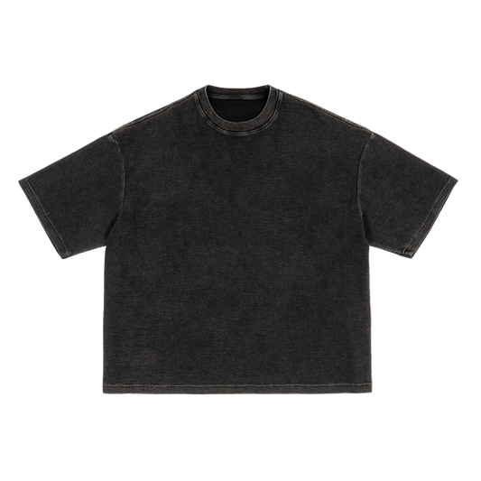Textured Waffle Washed Boxy T-Shirt