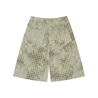 OV Vintage Wash Plaid Shorts