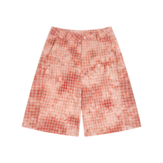 OV Vintage Wash Plaid Shorts