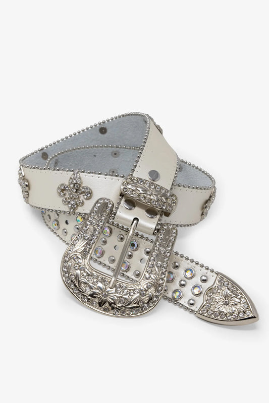 Silver Rhinestone Belt