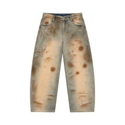 OV Vintage Wash Barrel Leg Jeans