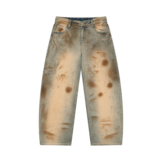 OV Vintage Wash Barrel Leg Jeans