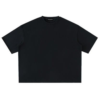 Washed Rolled Hem Half Sleeve T-Shirt