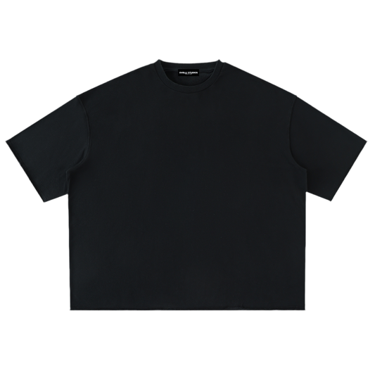 Washed Rolled Hem Half Sleeve T-Shirt